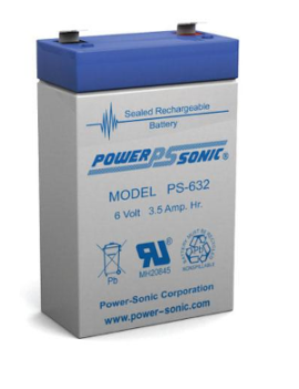 Power-Sonic PS-1238 Battery – 12V 3.8AH SLA AGM With F1 Spade Terminals
