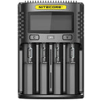 Nitecore UM4 Intelligent, 4 Slot Battery Charger for Li-Ion, Nicad and NiMh Cells
