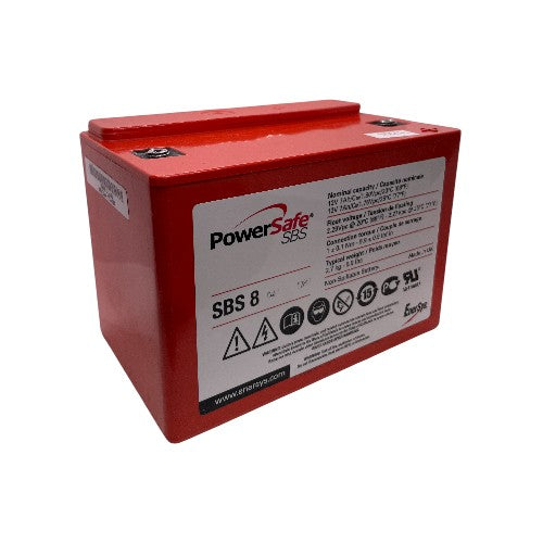 Enersys PowerSafe SBS-8 Rechargeable Sealed Lead Acid 12.0V/8.0Ah Battery