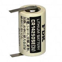 FDK CR14250SE-T1 Battery, 3V 1/2AA Laser Lithium with Solder Tabs | BBM Battery