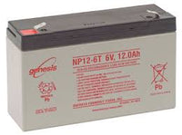 Genesis NP12-6T Battery by EnerSys, 6V/12AH with F2 (.250") Terminal | BBM Battery