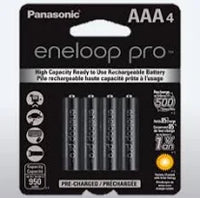 Panasonic AAA Eneloop Pro Battery, 1.2V/950mAh Pack of 4 | BBM Battery