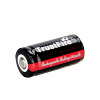 Li-Ion, Rechargeable CR123A Battery, TrustFire TF 16340 Cross to RCR123A | BBM Battery