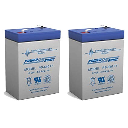 APC RBC1 - 2 x 6V / 4.5Ah S.L.A. Powersonic UPS Replacement Batteries | bbmbattery.com