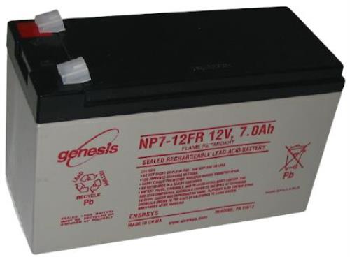 EnerSys Genesis NP7-12FR Battery with Flame Retardant Case