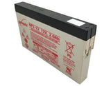Enersys Genesis NP2-12  - 12V/2.0AH Sealed Lead Acid Battery with side contacts
