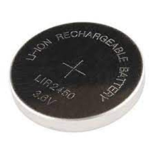 LIR2450 Battery - 3.6V 2450 size Rechargeable Li-Ion Coin Cell