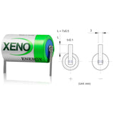 Xeno XL-050F-T1 Battery - Tabbed 1/2AA Lithium 3.6V/1200Mah