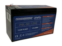 PSL-SC-1290 Battery by Power-Sonic - 12.8V/9.0AH Rechargeable Lithium