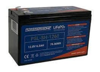 PSL-SH-1260 Battery by Power-Sonic - LIFEPO4 Rechargeable 12.8/6.2AH