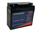 PSL-SC-12200 Battery by Power-Sonic - LIFEPO4 12.8V/20AH Rechargeable Lithium