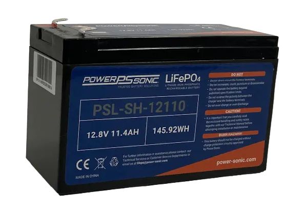 Power-Sonic PSL-SH-12110 Battery - Rechargeable Lithium 12,8V/11.4AH