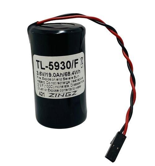 TL-5930/F - 3.6 V, Lithium, 19 Ah Battery with connector