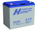 Powersonic PHR-12200 High Rate Sealed Lead Acid Battery,12V/58AH with insert posts