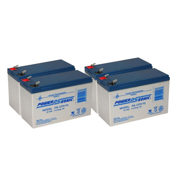 4 x 12V / 7.0Ah UPS Replacement Batteries for ABLEREX JP2000 | bbmbattery.com