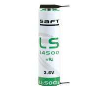 Saft LS14500-2PF 2 Pins (1+/1-) 3.6V AA Size Battery | bbmbattery.com