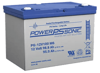 Power-Sonic PG-12100FR Battery, 12V/100AH Long Life AGM | BBM Battery