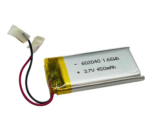 Li-Po 602040 Battery - 3.7V/450mAh Lithium Polymer Rechargeable with protection