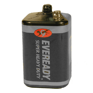 Eveready 1209 Super Heavy Duty 6 volt Spring Lantern Battery