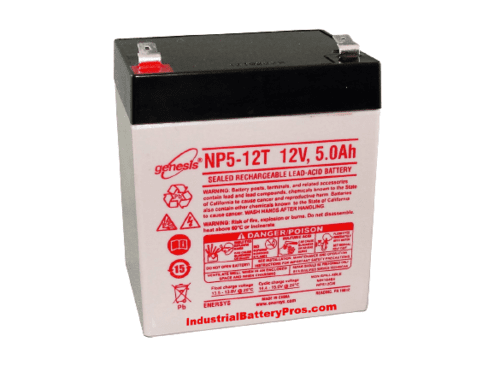 Enersys Genesis NP5-12T Battery, 12V/5.0AH with .250" Terminals | BBM Battery