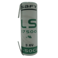 Saft LS17500STS,  LS-17500STS Replacement Battery with solder tabs | BBM Battery