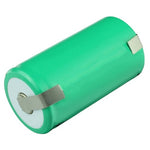 D Ni-Mh Battery Cell with Solder Tabs, 1.2V/10AH | BBM Battery