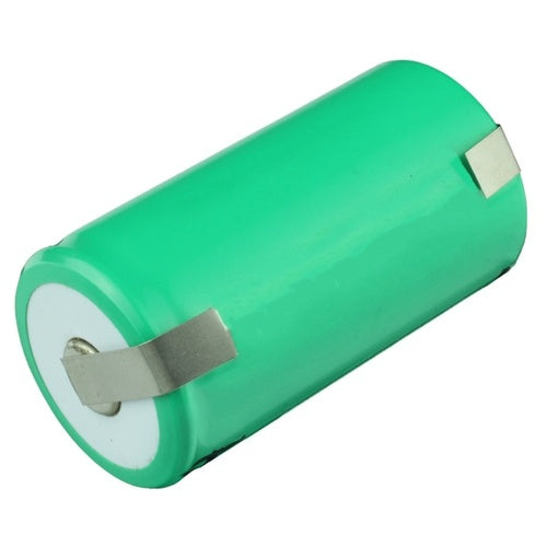 D Ni-Mh Battery Cell with Solder Tabs, 1.2V/10AH | BBM Battery
