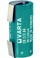 Varta CR 2/3AA, Lithium battery Tabbed , 6237 CR 2/3 AA, 1350mAh