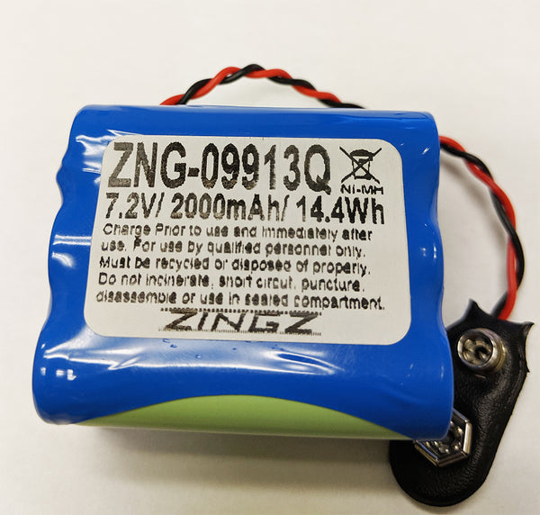 ZINGZ Battery for Visonic VS-09913Q, 7220-BH-2CC, 0-9913-Q 7.2V NiMH